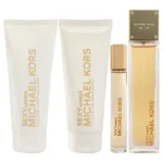 Set Michael Kors Sexy Amber 4pc 3.4oz EDP Spy, 3.4oz SG, 3.4z BL& 17oz