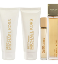 Set Michael Kors Sexy Amber 4pc 3.4oz EDP Spy, 3.4oz SG, 3.4z BL& 17oz