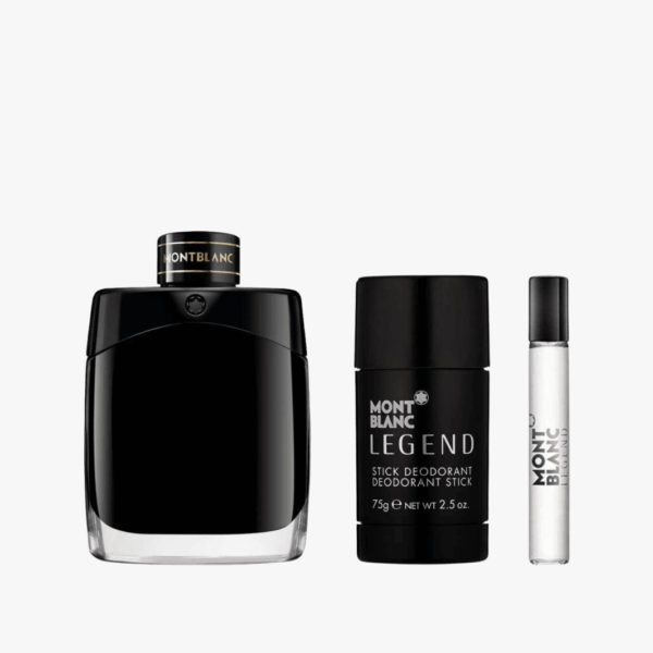 Set Mont Blanc Legend 3pc: 3.4oz EDP Spy, 3.4oz Shower Gel, & 7.5ml mini