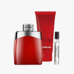 Set Mont Blanc Legend Red 3pc 3.4oz EDP Spy, 3.4oz SG, & 7.5ml (M)